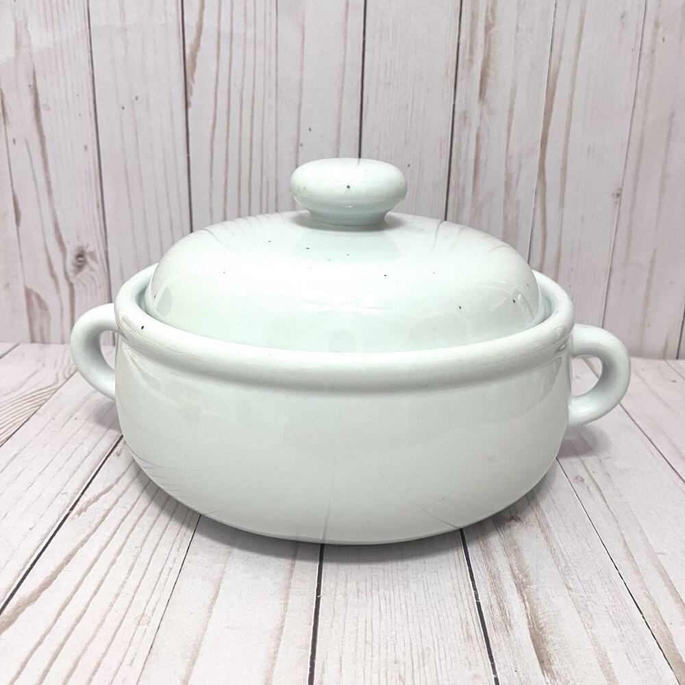 Vintage MCM Trend Pacific Galaxy Round Covered Casserole Dish Wheatstone Japan
